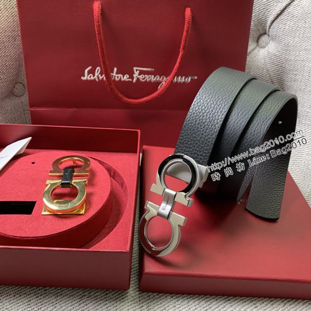 菲拉格慕男女士皮帶 Ferragamo雙扣高端禮盒腰帶  jjp2124